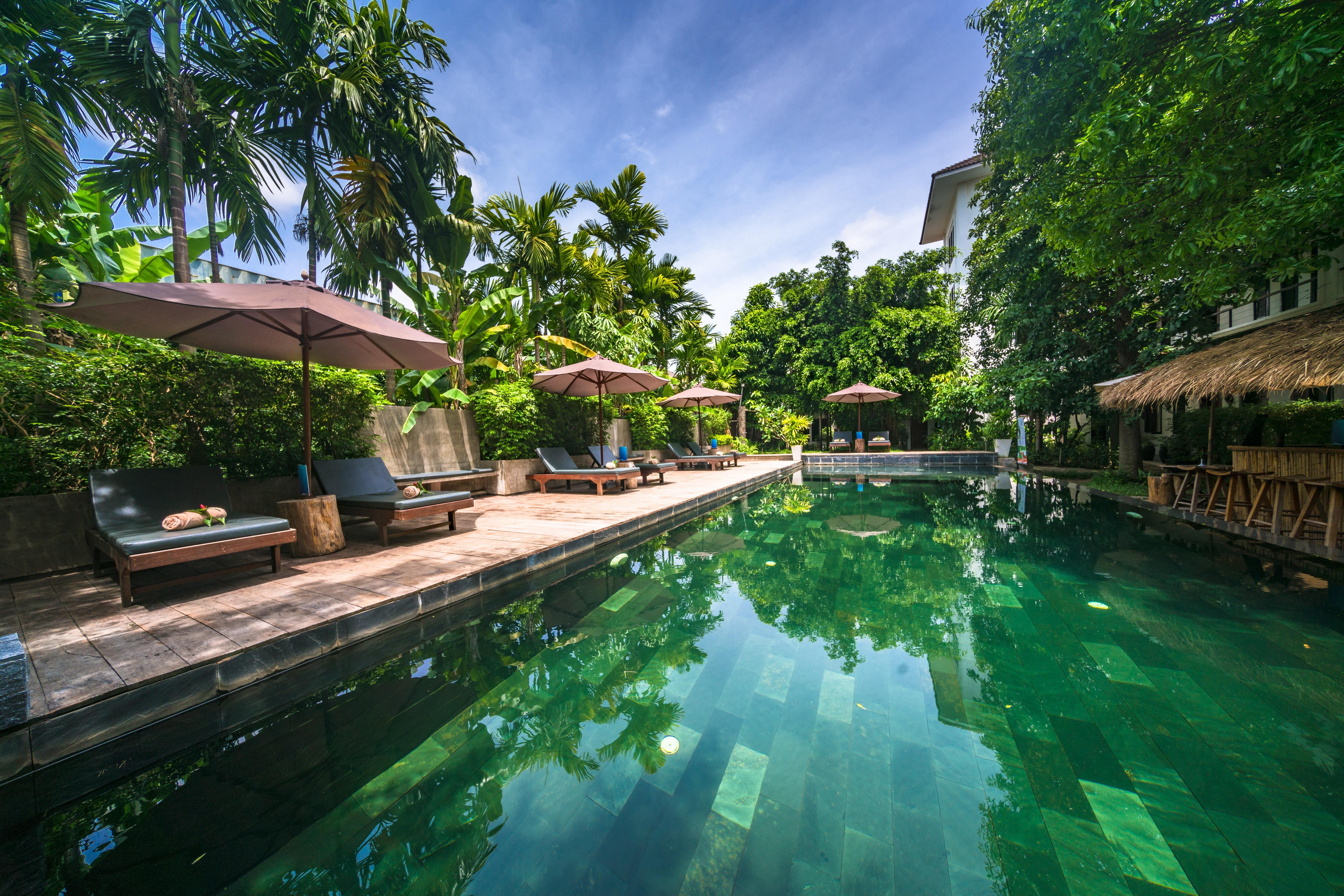 ลา เรสซิเดนซ์ บลอง ดังกอร์ Hotel เสียมราฐ ภายนอก รูปภาพ